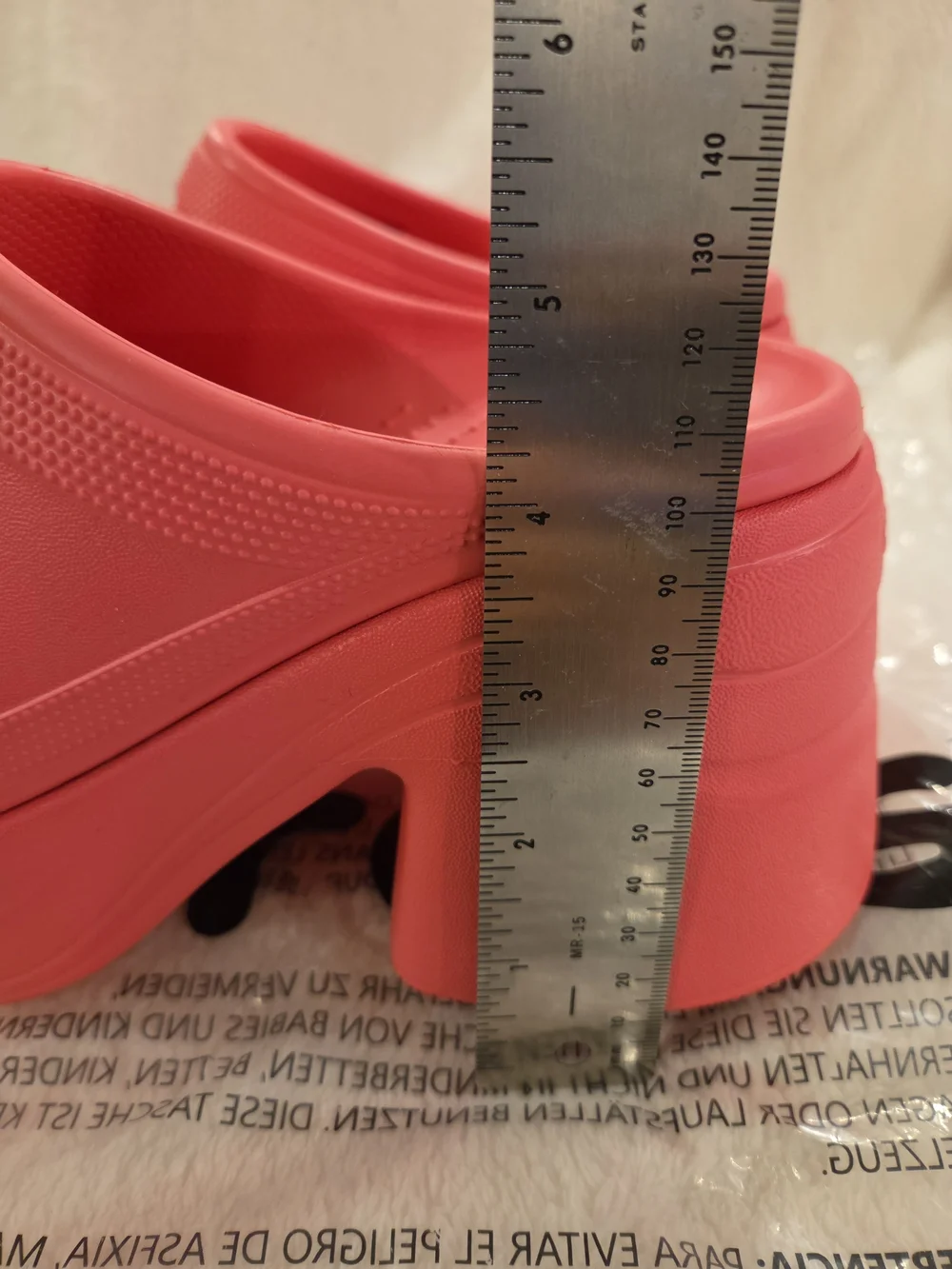 NEW Crocs Siren Platform Clog Coral Pink W7 NWT Chunky Heel